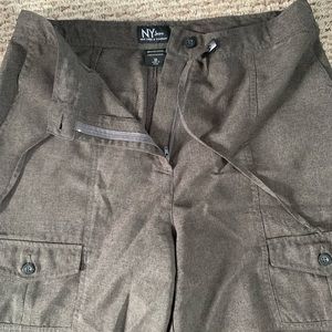 Wide leg cargo pants